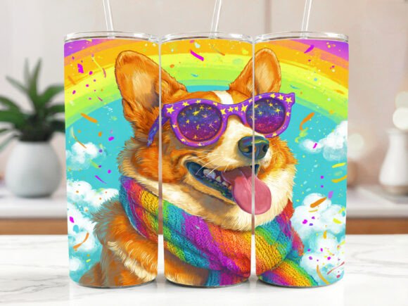 20 Oz Corgi Dog Tumbler Image Wrap Review