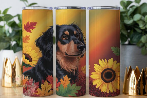 Autumn Dog Sunflowers Tumbler Wrap Review