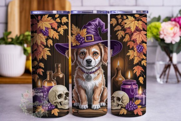 Autumn Witch Dog Tumbler Wrap Review