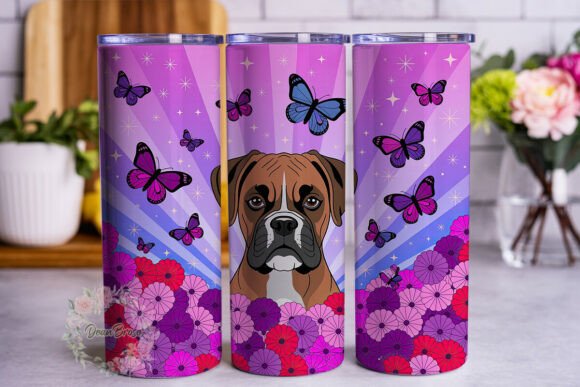 Boxer Dog Butterflies Tumbler Wrap Review