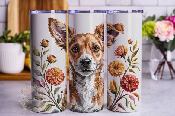 Corgi Dog Floral Art Tumbler Wrap Review
