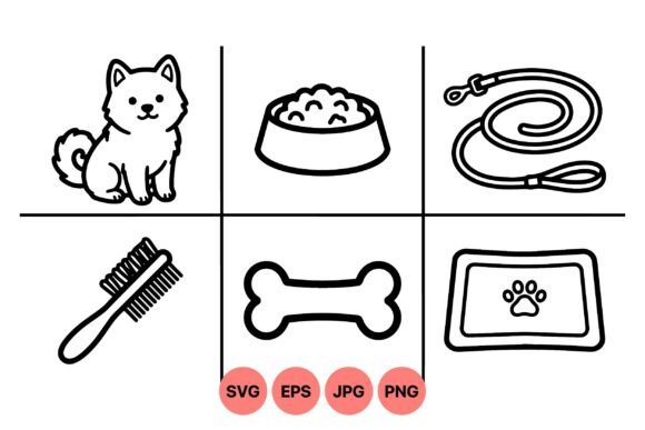 Cute Dog Care Clipart Icons Review