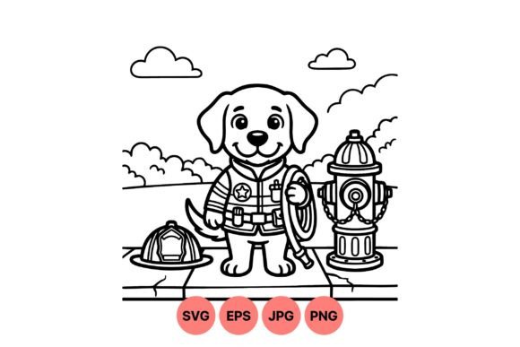 Cute Firefighter Dog Clipart Review