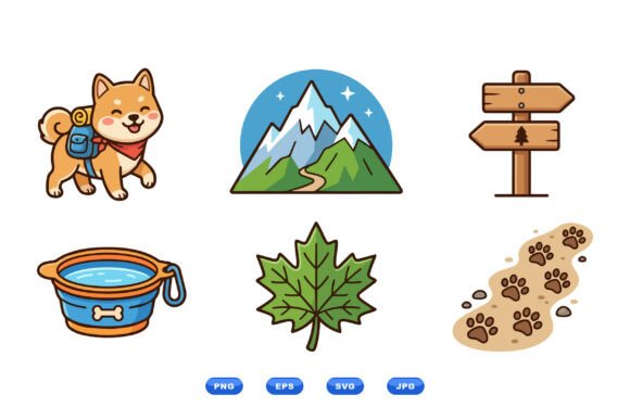 Cute Hiking Dog Clipart Pack Review