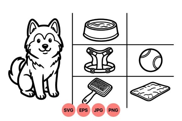 Cute Husky Dog Pet Accessories Embroidery Review