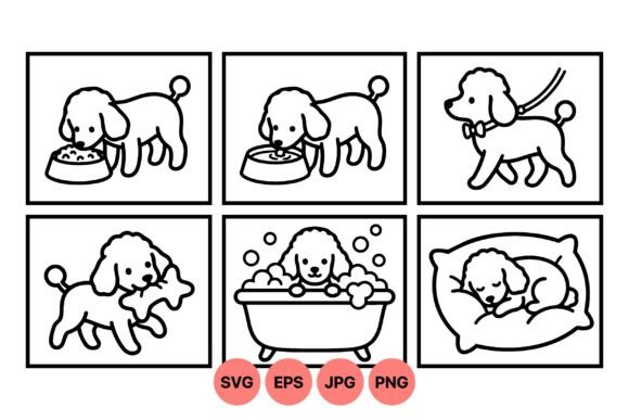 Cute Puppy Daily Life Svg Review