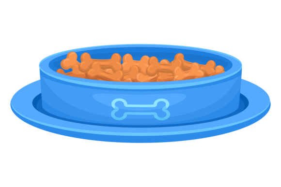 Dog Bowl Full of Dry Food Cartoon Icon Review