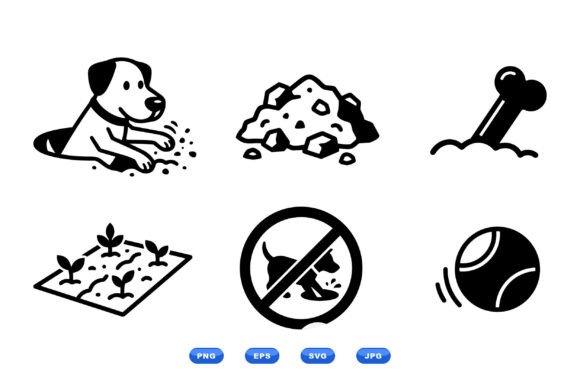 Dog Digging Icon Collection Review