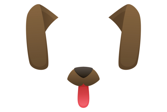 Dog Head Mask Cartoon Animal Ears and Nose