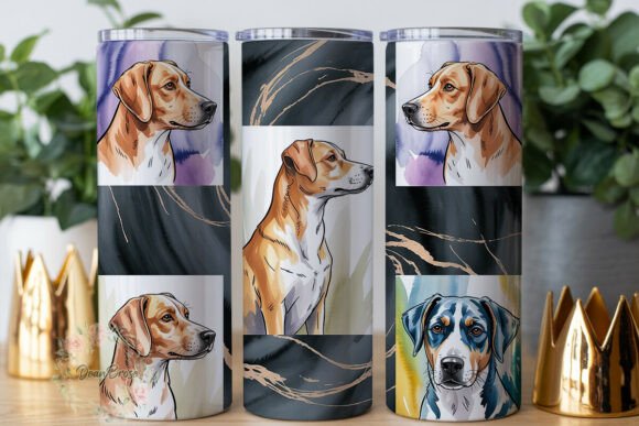 Dog Portrait Watercolor Skinny Tumbler Review