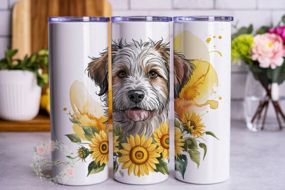 Dog Sunflower 20oz Tumbler Wrap Review