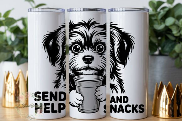 Dog with Coffee 20oz Tumbler Wrap Review