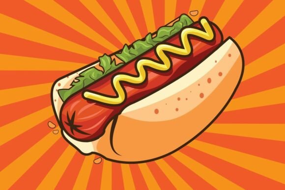 Hot Dog with Sunburst Vintage Style Review