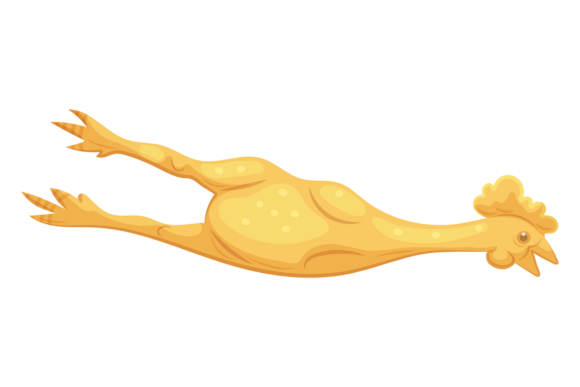 Latex Chicken Cartoon Icon for Embroidery Projects