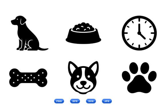 Minimal Dog Icon Clipart Review for Embroidery Projects