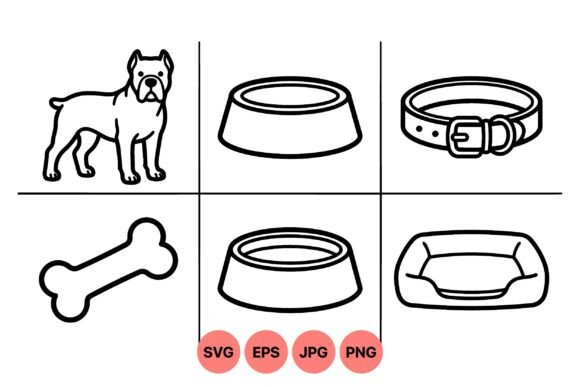 Minimal Dog Icon Line Art Review for Embroidery Projects