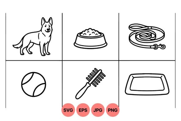 Pet Dog Essentials Clipart Set Review