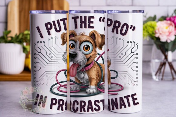 Procrastinating Dog Tumbler Wrap Review